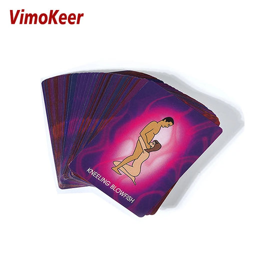 R-18 Sex Style Card Bedroom Command Toys for Couple Game Sex Naughty 52 Poses Card Gifts Adult Passion Sex Toys Supplie