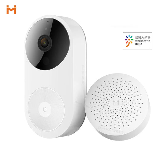 Smart Video Doorbell D1 Visual Intercom AI Face Detection HD Night Vision Wireless Home Security Camera Work Mijia App